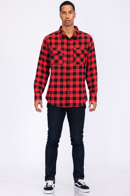 Men’s Checker Plaid Flannel