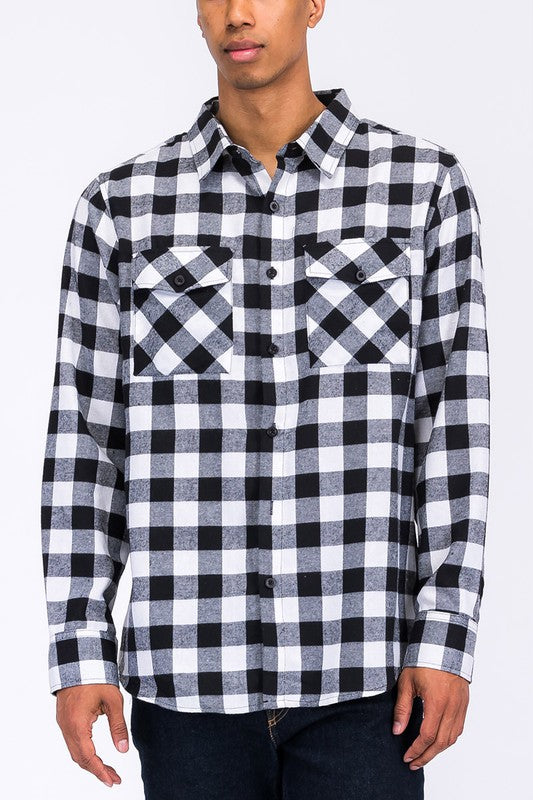 Men’s Checker Plaid Flannel