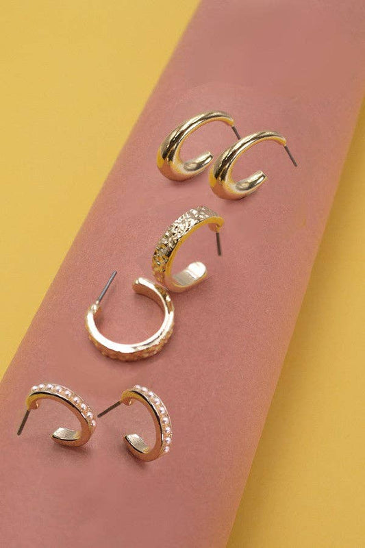 Mini Hoop Earring Set