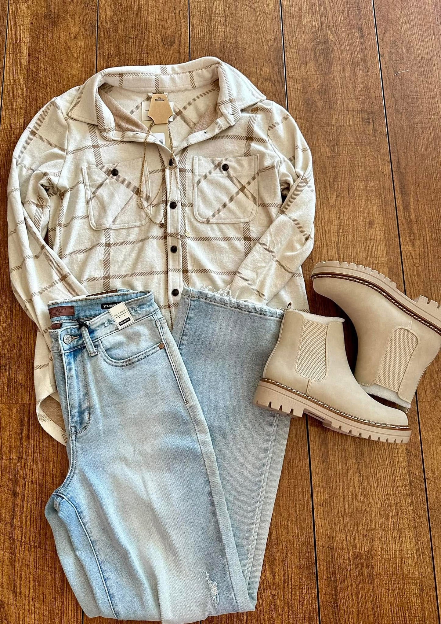 Cream Fall Flannel