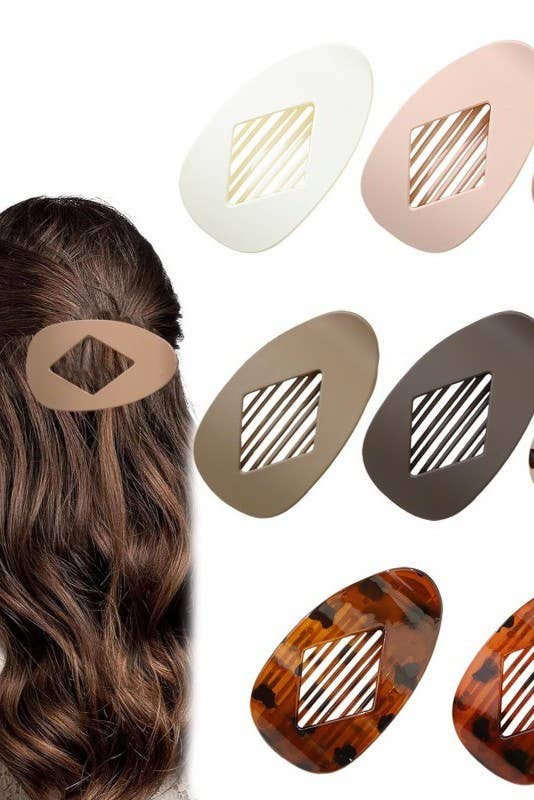 Jumbo Lay Flat Hair Claw Clips