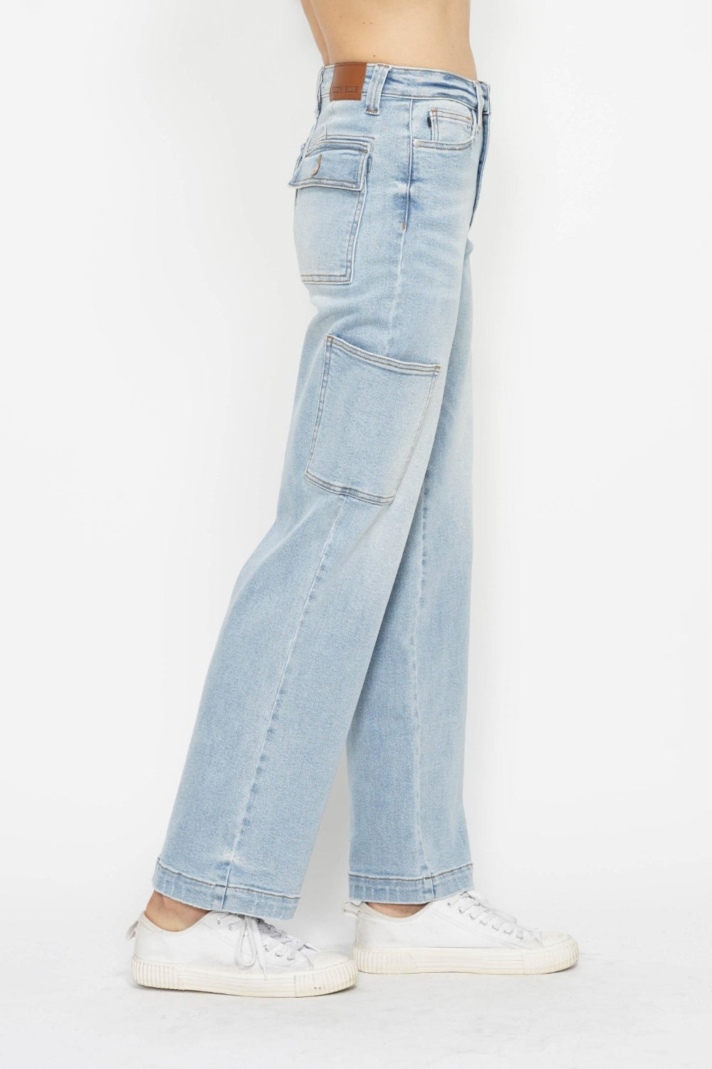 Judy Blue High Waisted Straight Leg Cargo Jeans