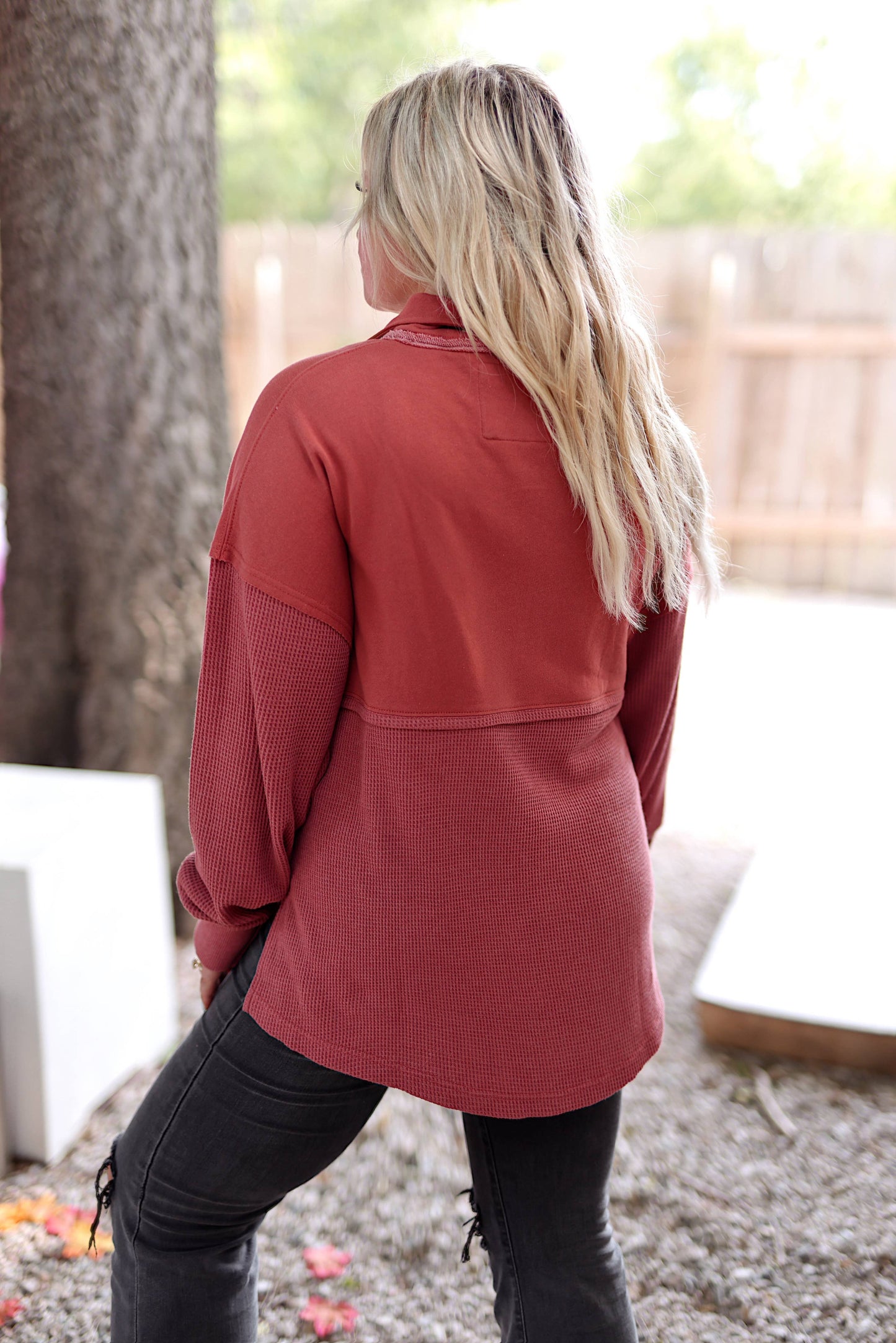 Red Quarter Zip
