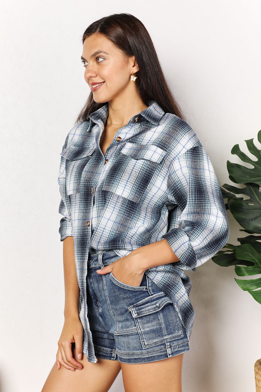 All Occasions Plaid Button Up