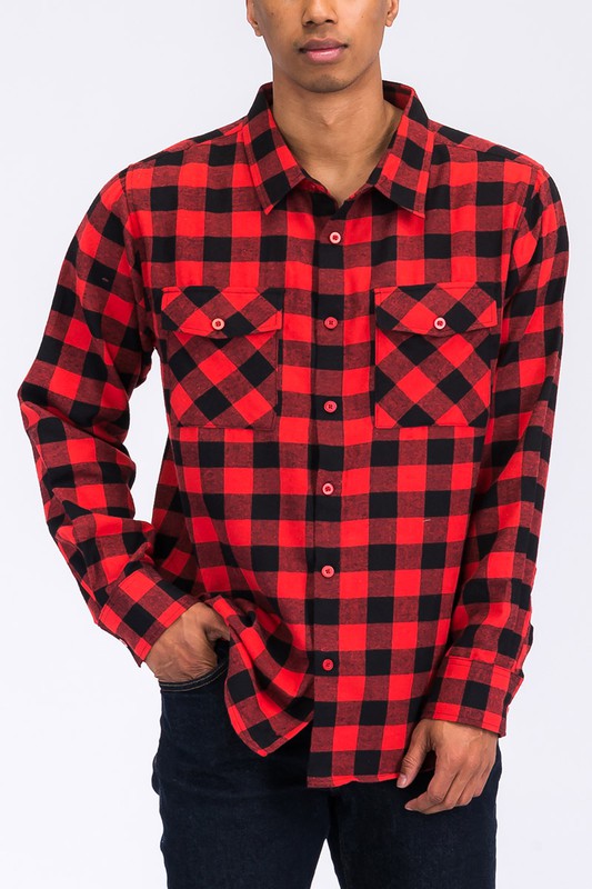 Men’s Checker Plaid Flannel