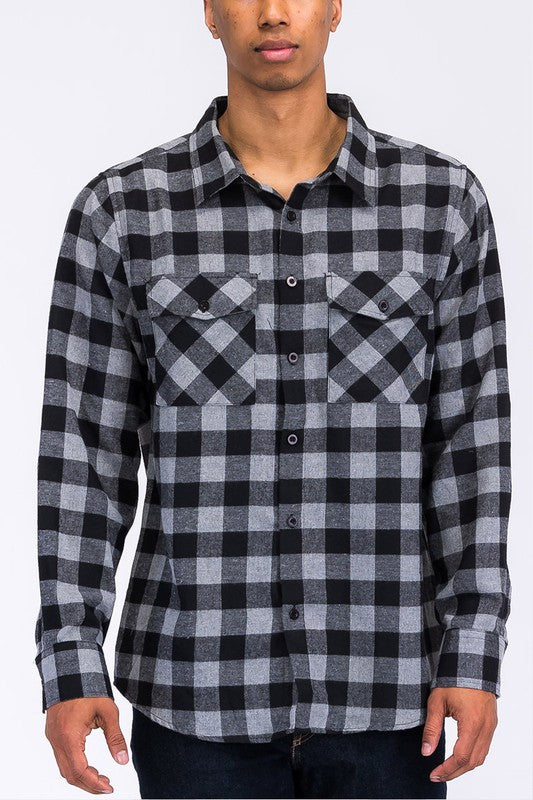 Men’s Checker Plaid Flannel