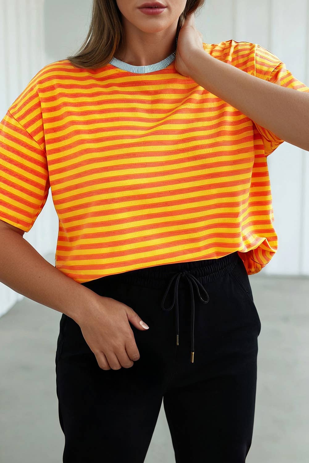Striped Looks Loose Tee