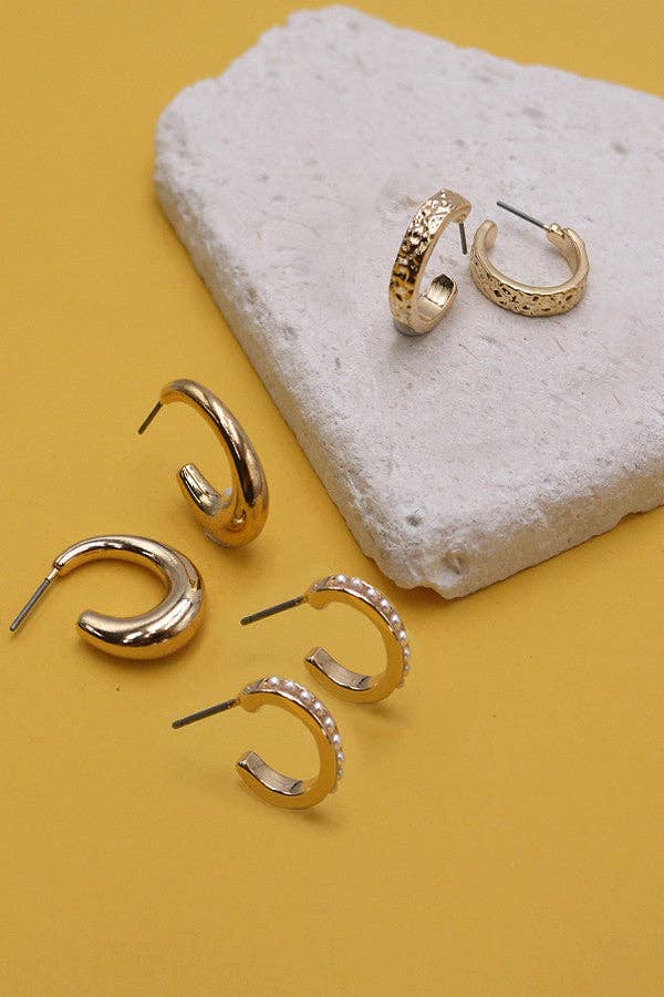 Mini Hoop Earring Set