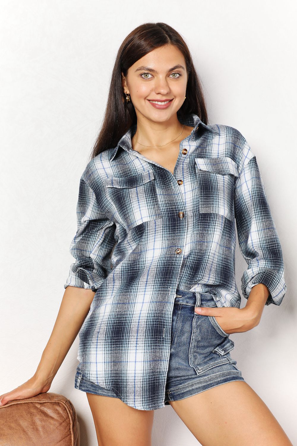 All Occasions Plaid Button Up