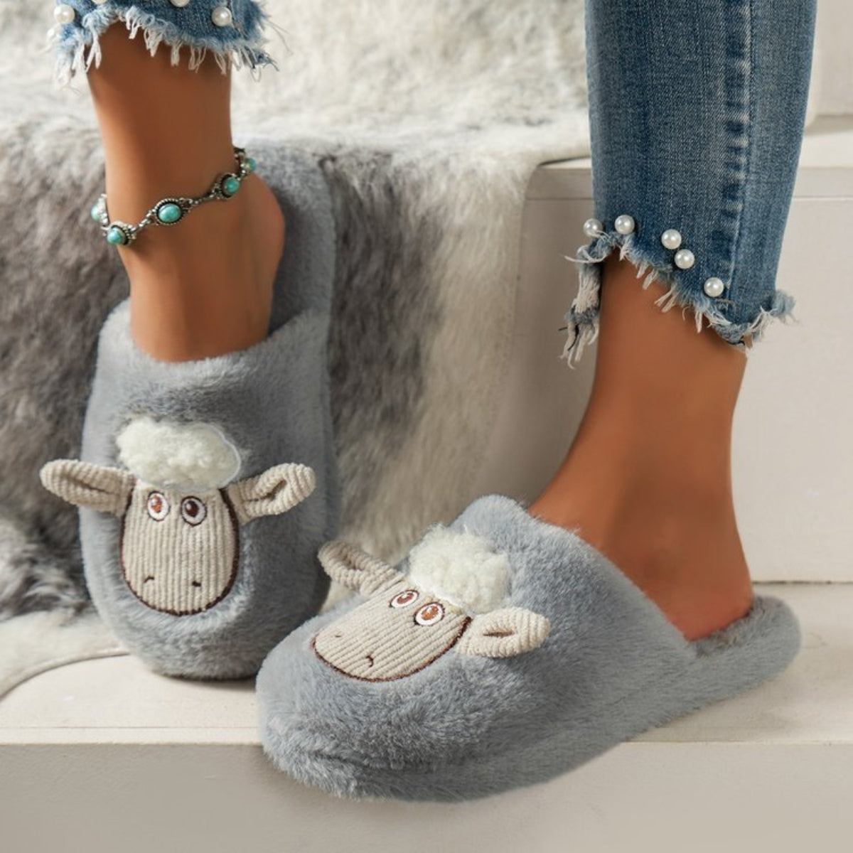 Sleepy Sheep Slippers