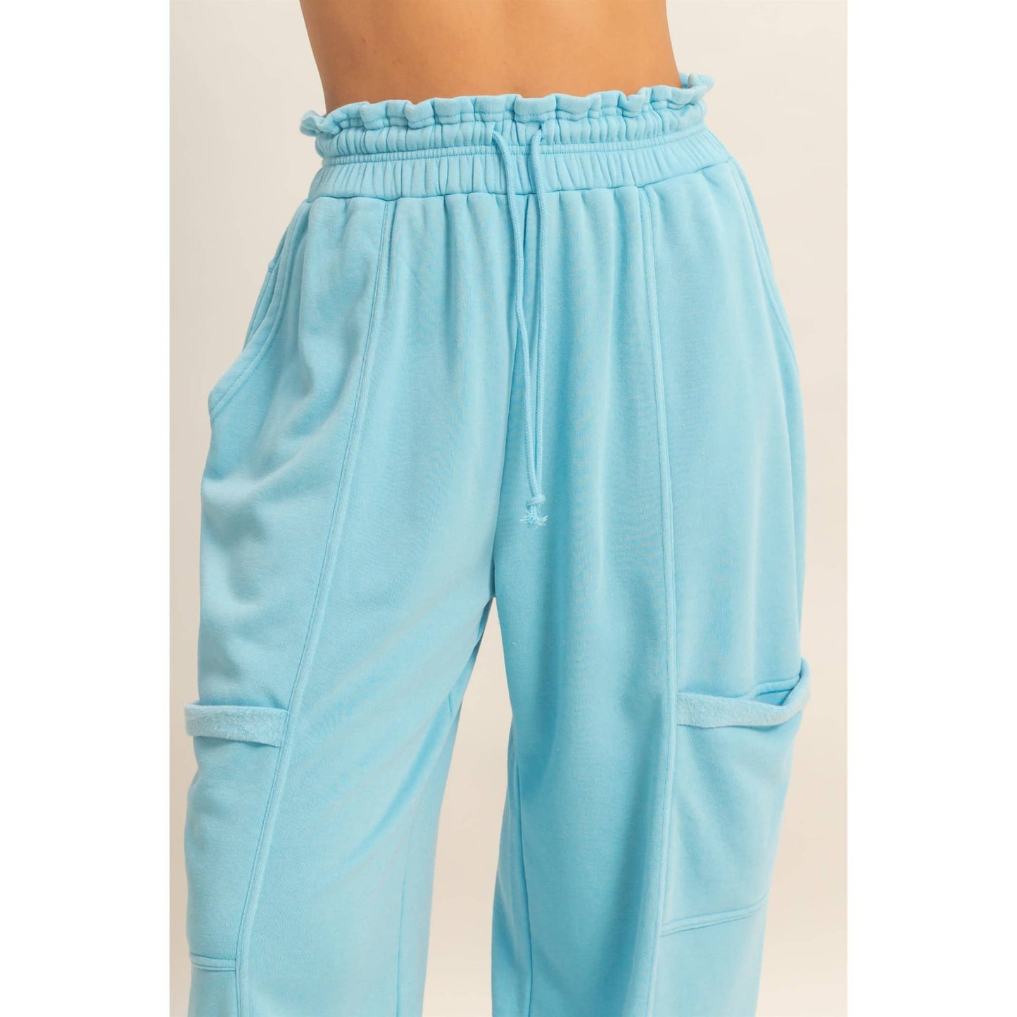 Ruffle Waist Joggers