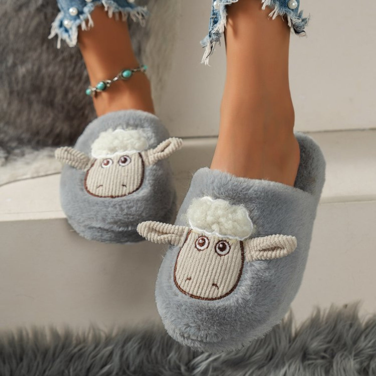 Sleepy Sheep Slippers