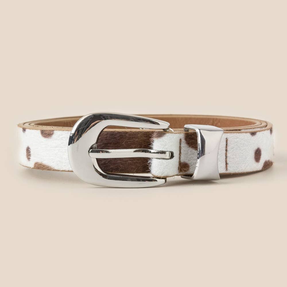 Cow Hide Western Vegan Leather Belt