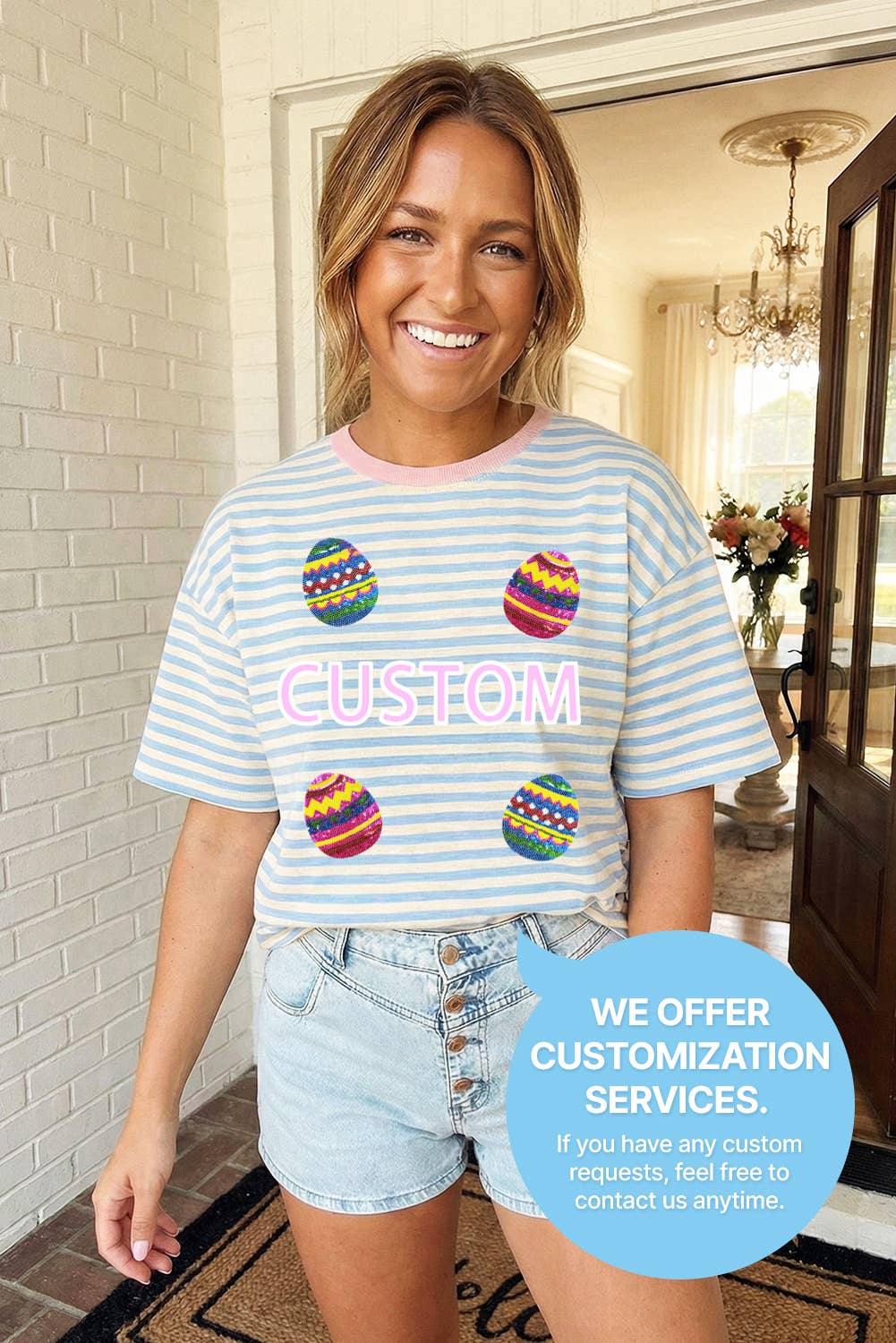 Striped Looks Loose Tee