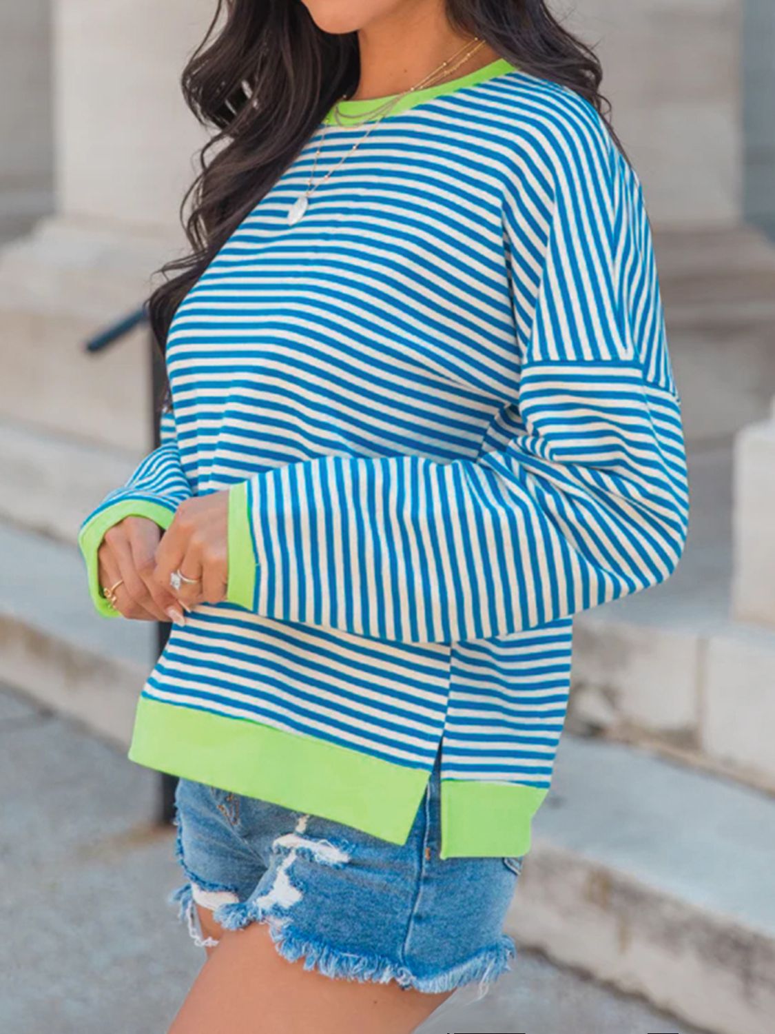 Viral Striped Sweatshirt