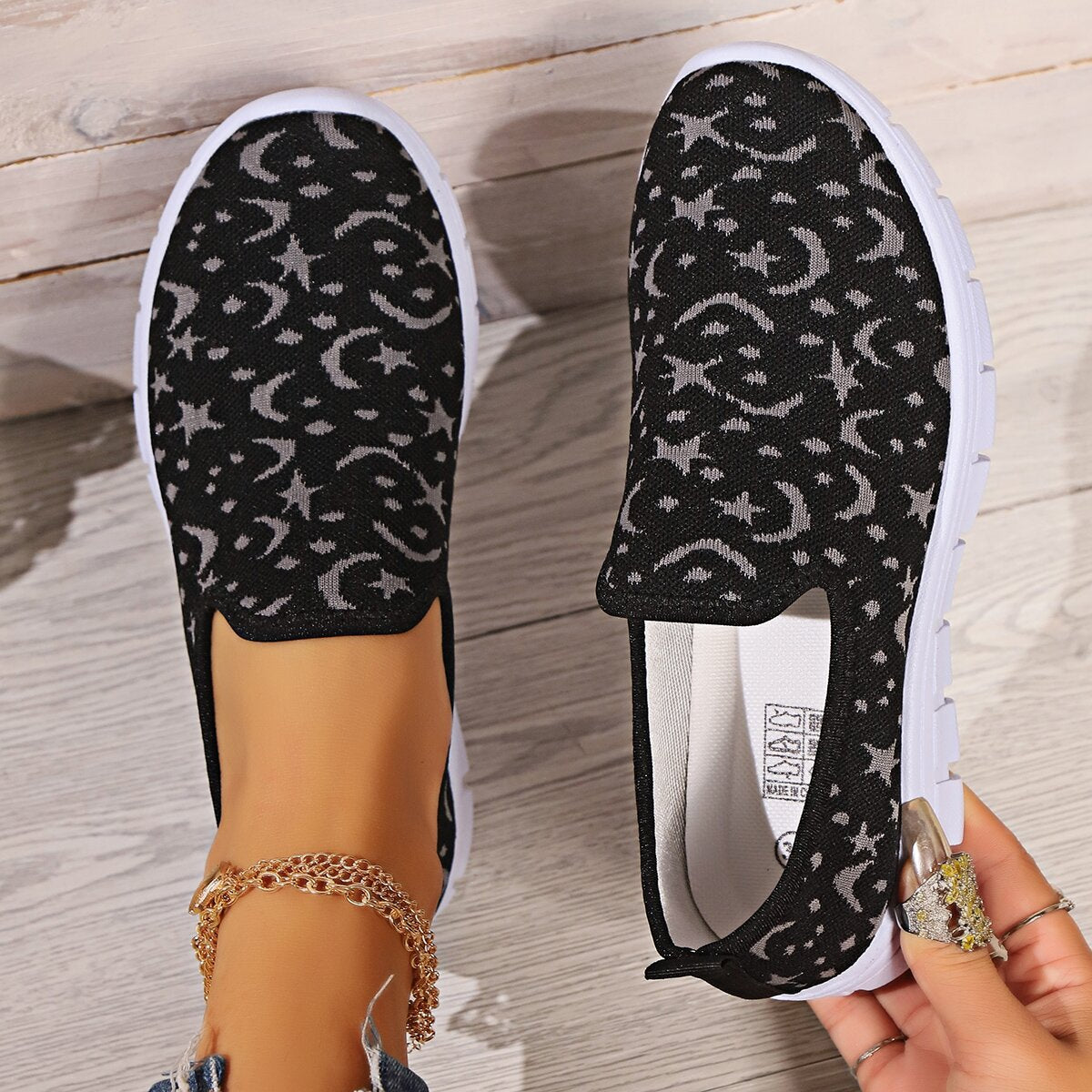 Star & Moon Slip Ons