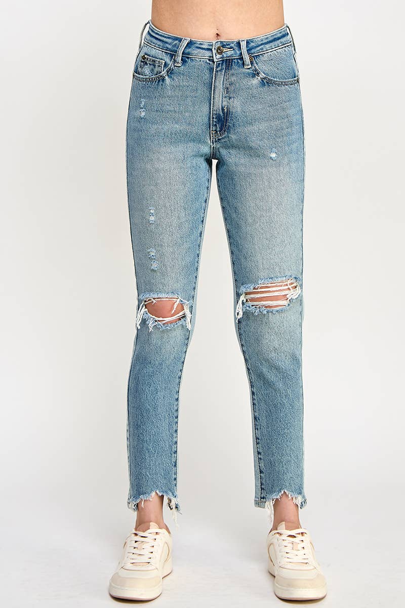 Special A High Rise Relaxed Straight Leg Jean