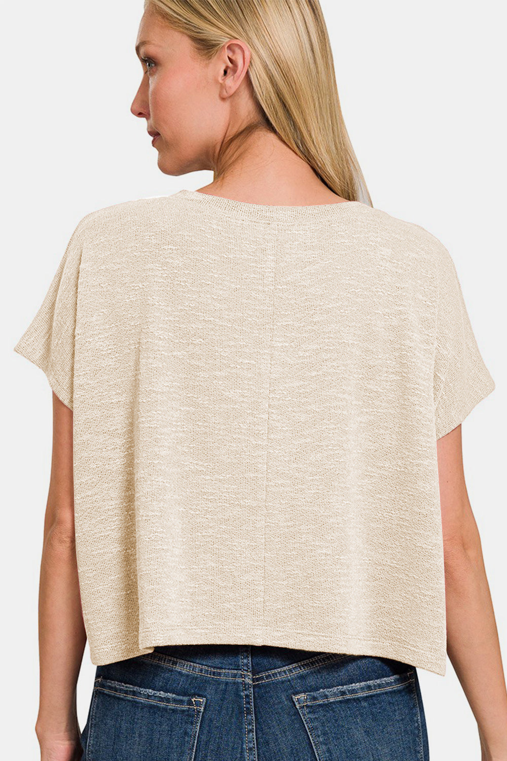 Zenana V-Neck Cropped Tee