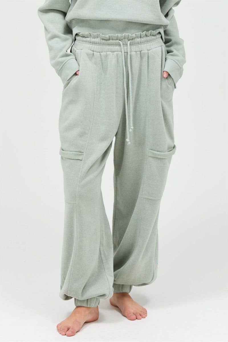 Ruffle Waist Joggers
