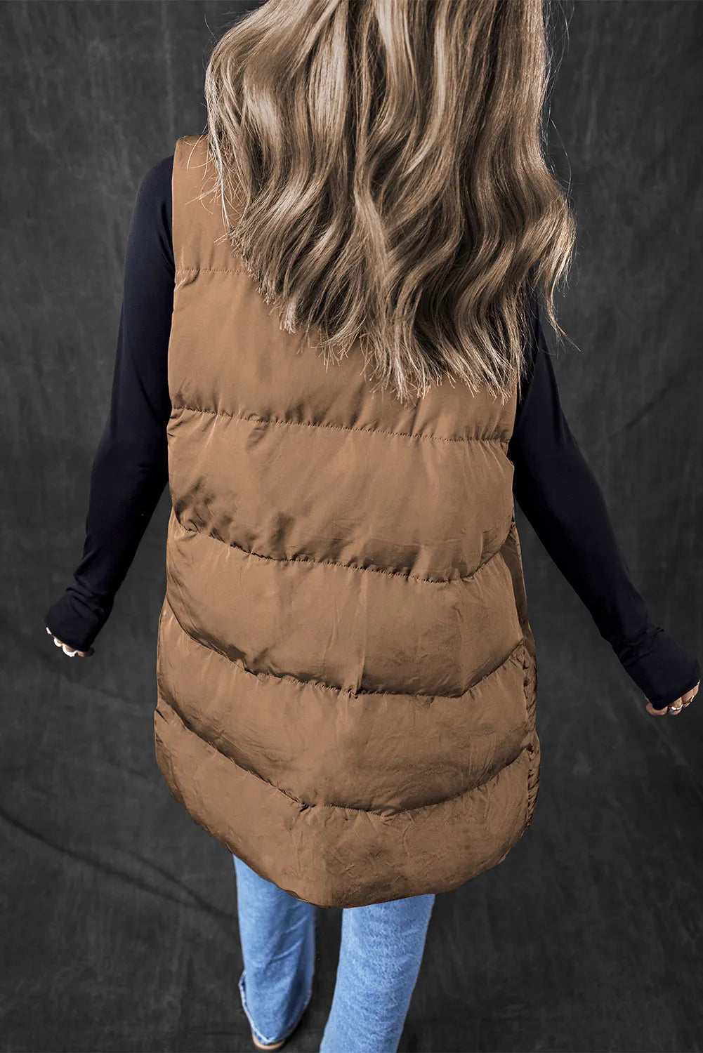 Trench Style Zip Up Vest