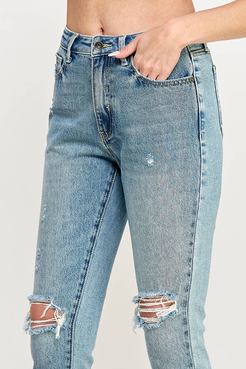 Special A High Rise Relaxed Straight Leg Jean