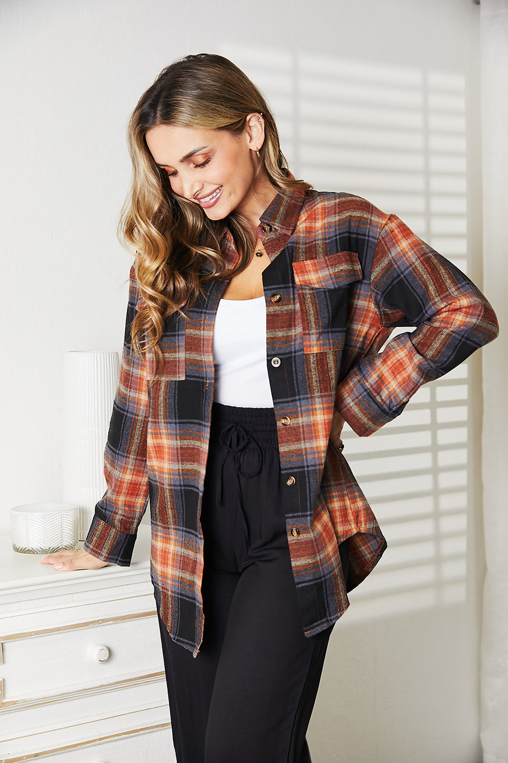 All Occasions Plaid Button Up