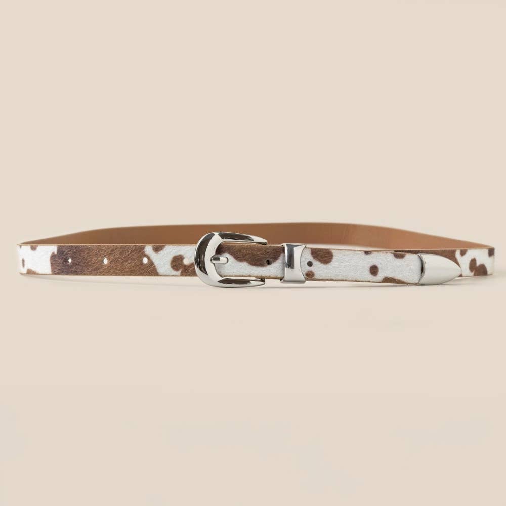 Cow Hide Western Vegan Leather Belt