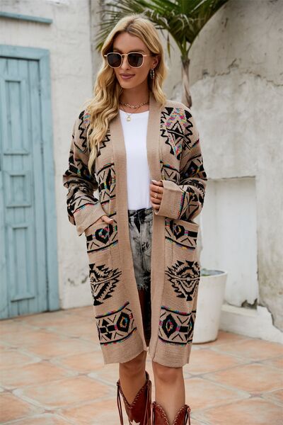 Pocketed Aztec Cardigan