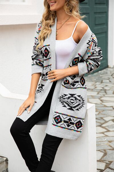 Pocketed Aztec Cardigan