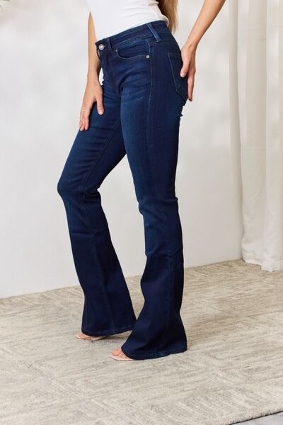 Kancan Mid Rise Flare Jeans