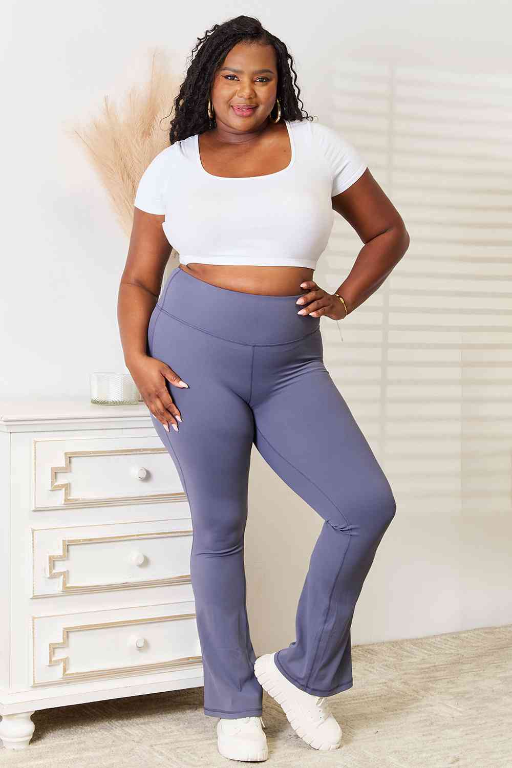 Wide Waistband Yoga Pants