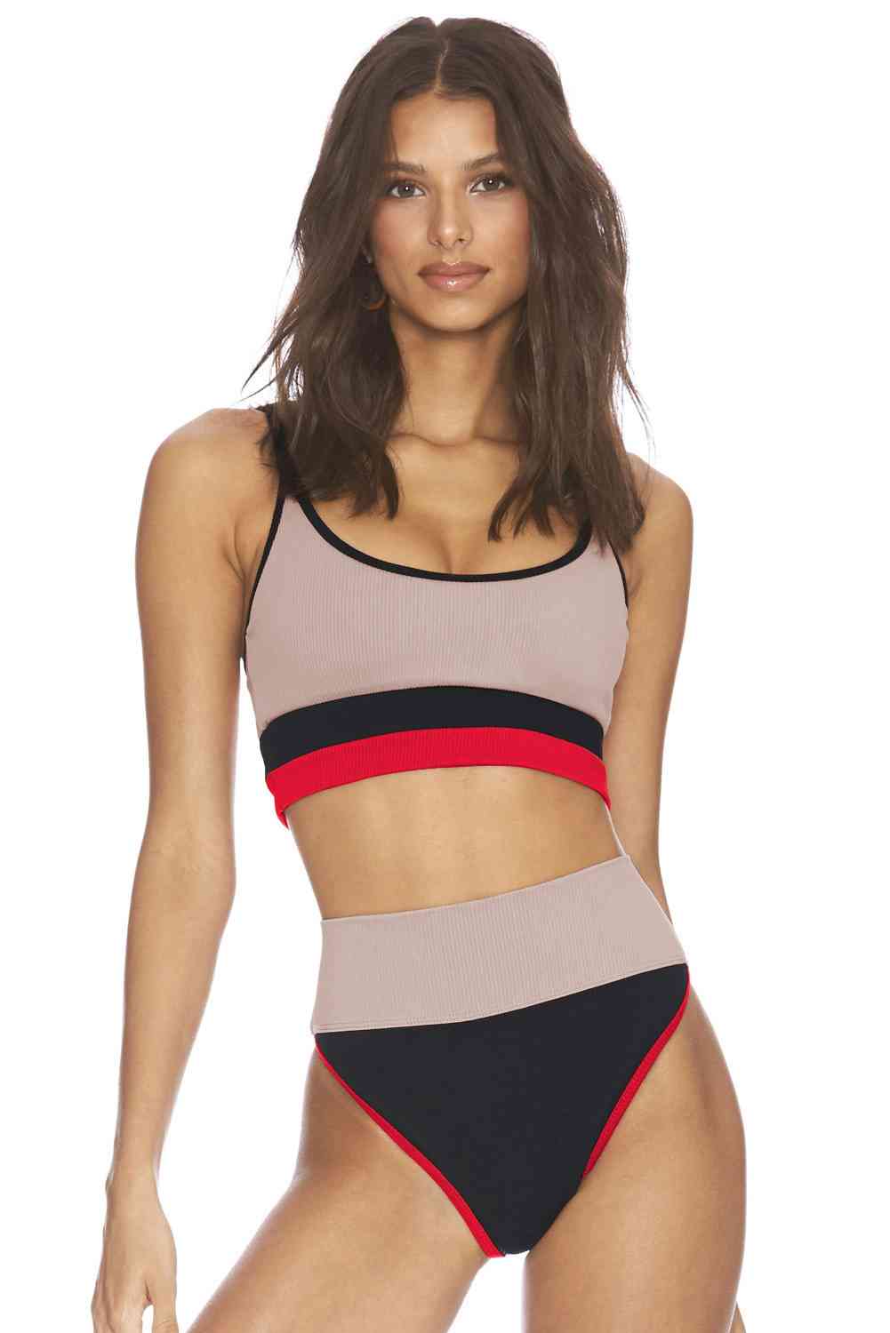 Color Block Two-Piece Swim Set